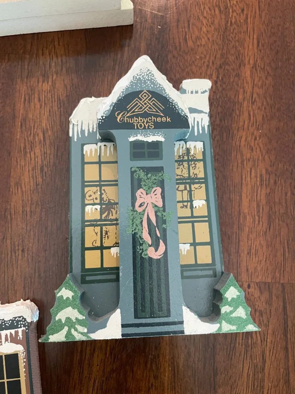 Vintage Shelia Limited Edition Wooden Hand Painted Holiday Decor House 1991!
